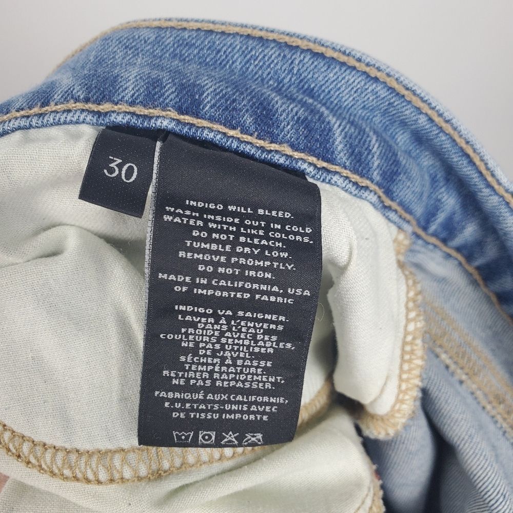 J BRAND cropped Ellis love cat light wash Denim ankle jeans Womens 30 Casual - Picture 9 of 9